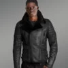 Authentic Black Shearling Coat