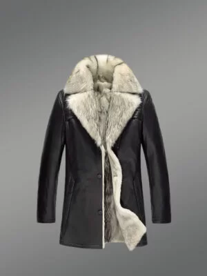 Genuine Lambskin Winter Coat for Style-Conscious Men