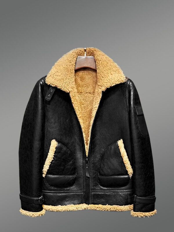 Authentic Shearling Jackets for Men with Striking Collar