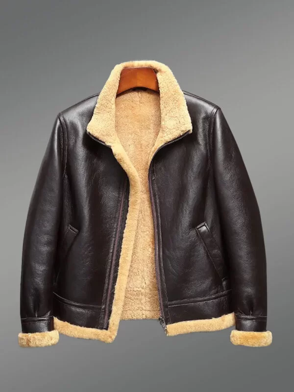 Brown Shearling Jackets To Revolutionize Fashion For Men - Image 3