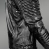 Chic Authentic Leather Jacket with Belt for Stylish Men