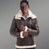 Coffee Lam Fur Jacket