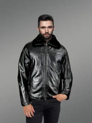 Mens-Real-Leather-Jacket-with-Detachable-Shearling-Collar
