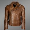 Men’s Italian Leather Moto Biker Jacket