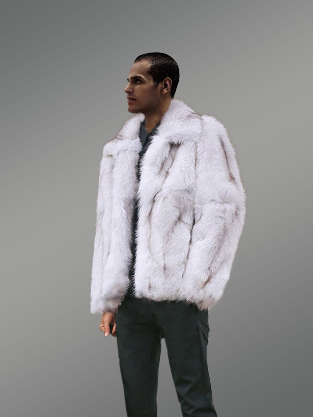 Genuine Cross Fox Fur Bomber - Image 4