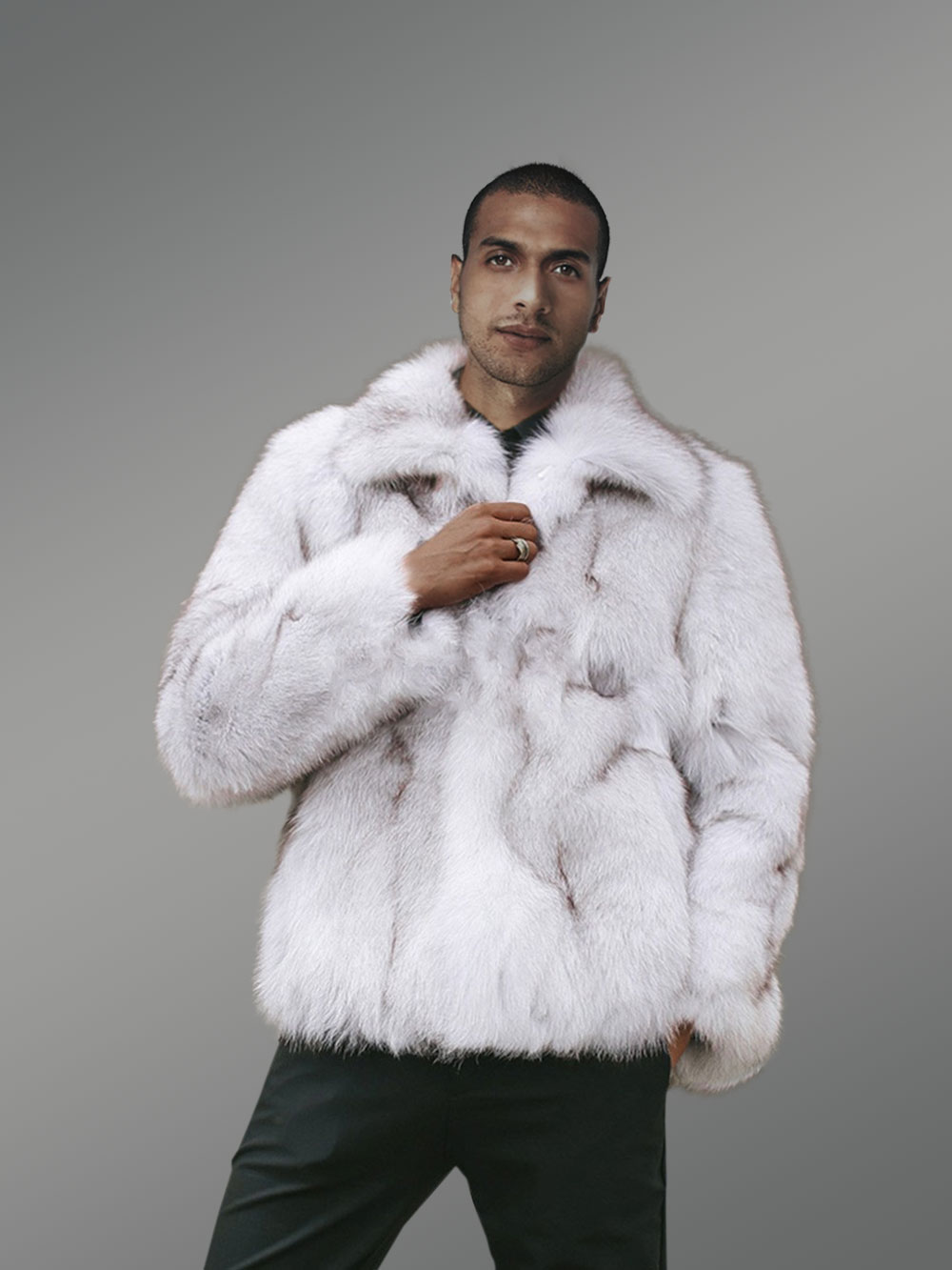Genuine Cross Fox Fur Bomber