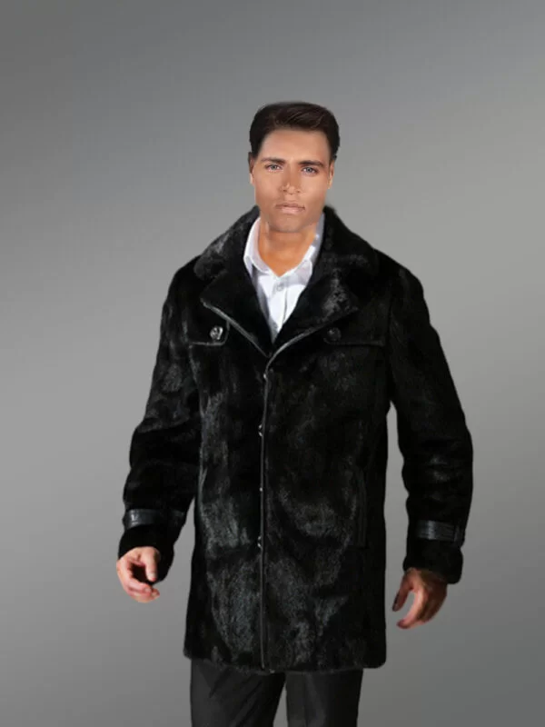 Full Skin Mink Coat for Men - Image 5
