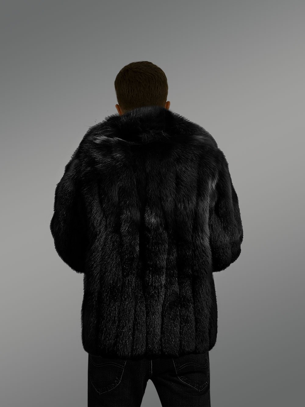 Genuine Fox Fur Jacket for Trendy and Stylish Men - Image 5