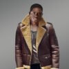 Genuine Shearling Coats in Brown
