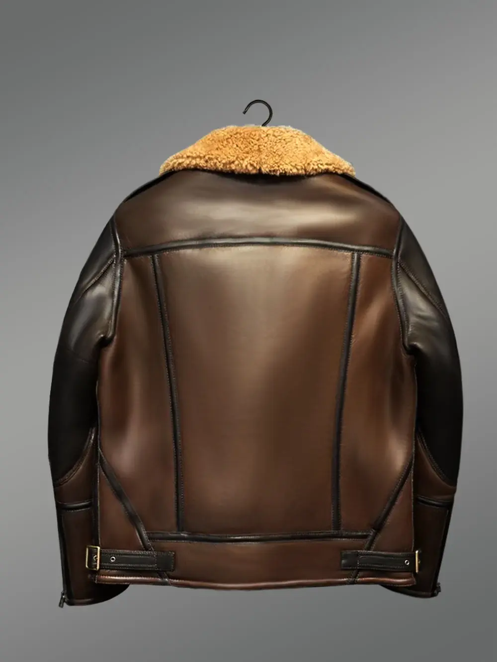 Genuine Tan Shearling Jackets for Men with Flawless Designing - Image 3