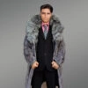 Gray mink coat for men