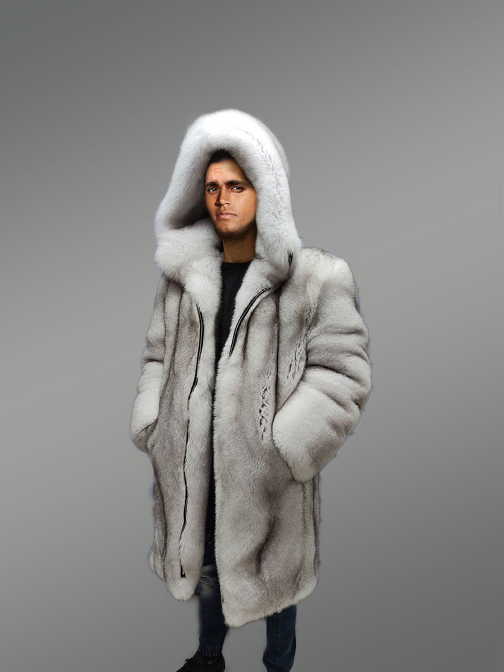 Fox Fur Coat for Superb Warmth & Style - Image 3