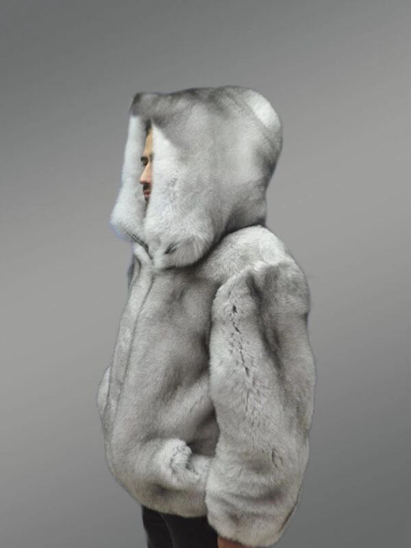 Mens Full Skin Fox Fur Jacket for Trendsetting Looks - Image 7