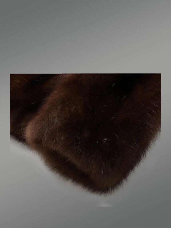 Mink Fur Men Coat with Detachable Luxury Hood - Image 8