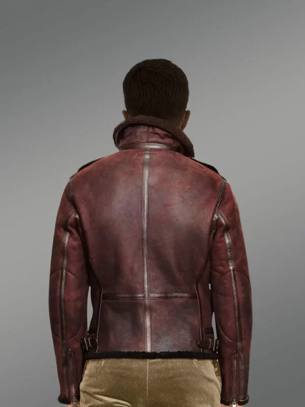 Men’s Authentic Shearling Jacket Flawlessly Designed - Image 2