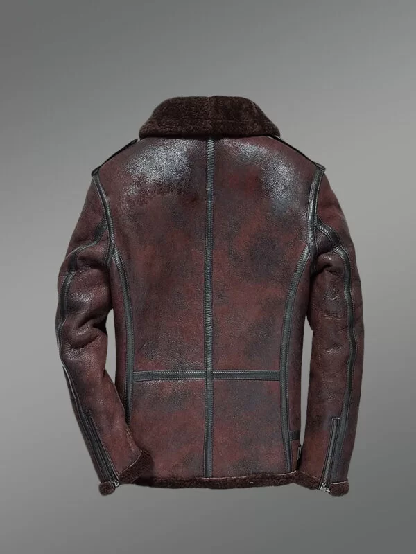Men’s Authentic Shearling Jacket Flawlessly Designed - Image 5