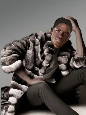 Chinchilla Long Coat for Men