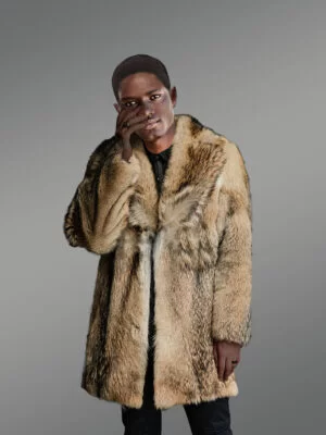 Mens Coyote Fur Jacket to Look Spectacular at Any Time