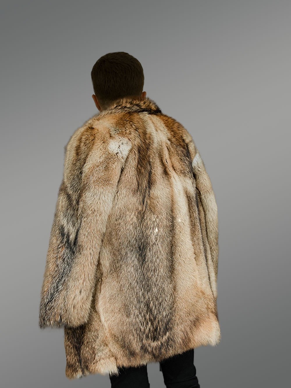 Mens Coyote Fur Jacket to Look Spectacular at Any Time - Image 3
