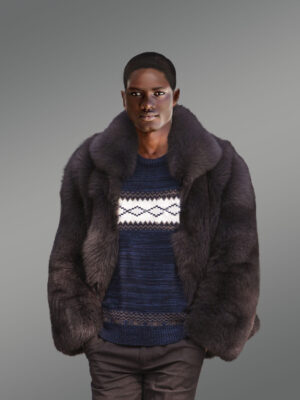 Men’s Fox Fur Bomber Jacket