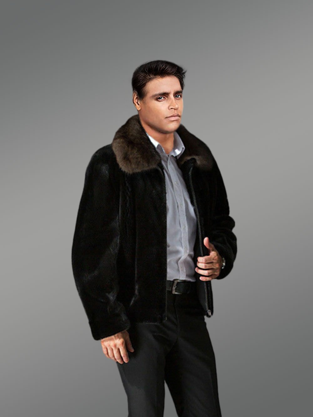 Mink Jacket Men with a Velvety Appeal - Image 3
