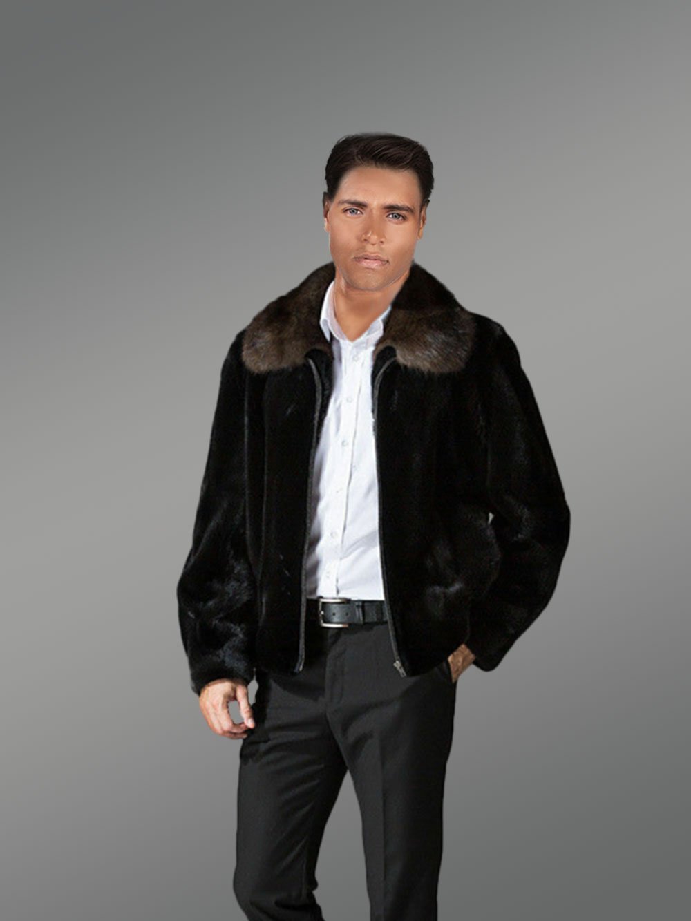 Mink Jacket Men with a Velvety Appeal - Image 2