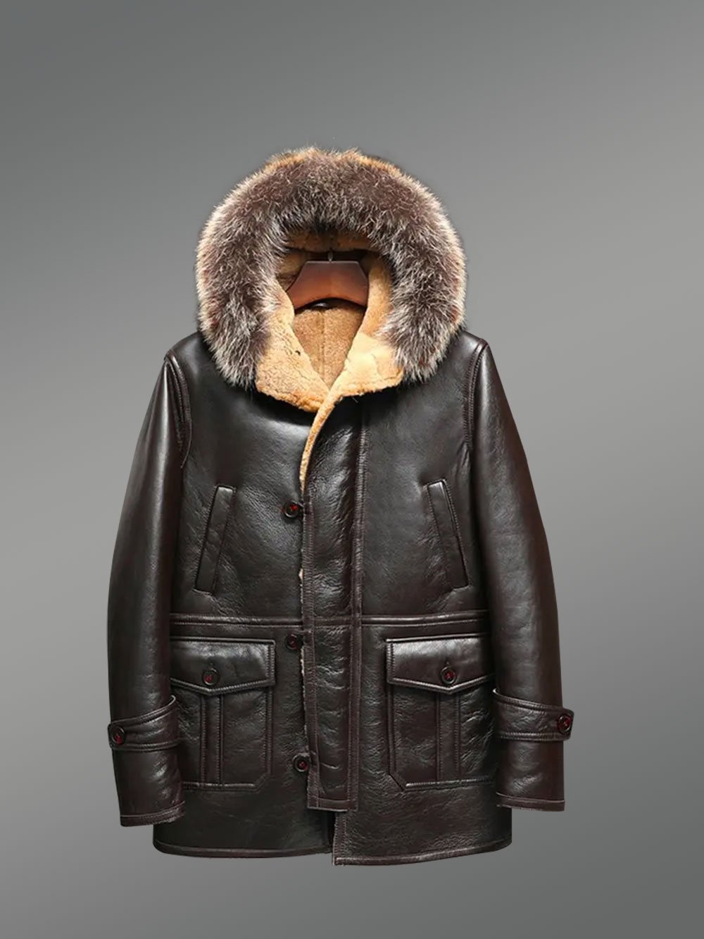 Men's Genuine Shearling Jacket