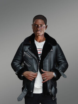 Men’s Genuine Shearling Jackets in Black to Redefine Your Appeal