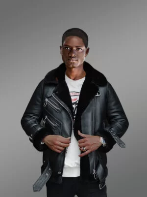 Men’s Genuine Shearling Jackets in Black to Redefine Your Appeal