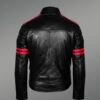 Men’s Motorcycle Jacket with 2 Cross Pockets in Front