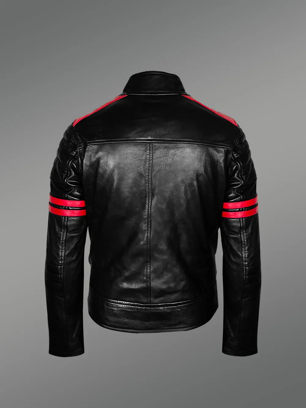 Men’s Motorcycle Jacket with 2 Cross Pockets in Front