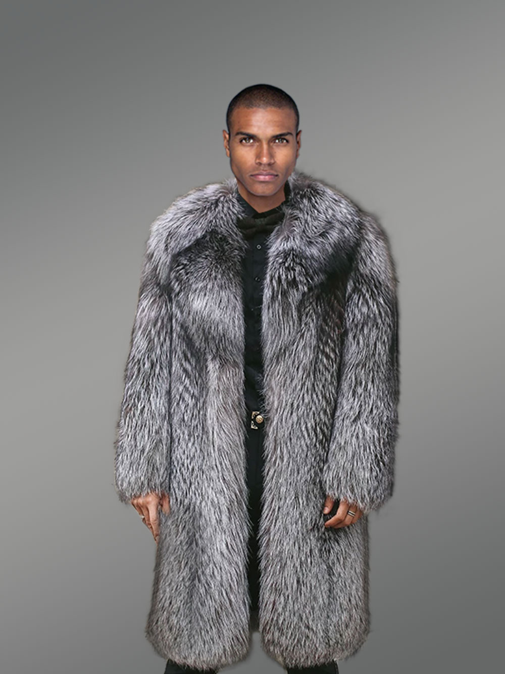 Mens Knitted Fur Coat for an Extraordinary Look