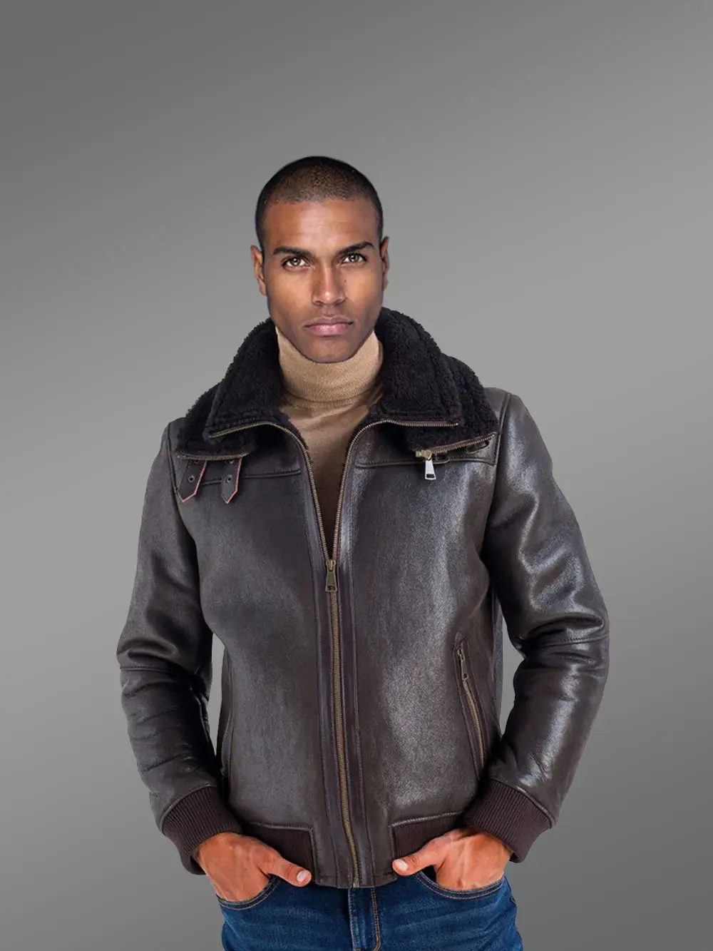 Men’s Stylish Shearling Jacket is a Classy and Elegant Winter Outfit - Image 2