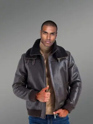 Men’s Stylish Shearling Jacket is a Classy and Elegant Winter Outfit