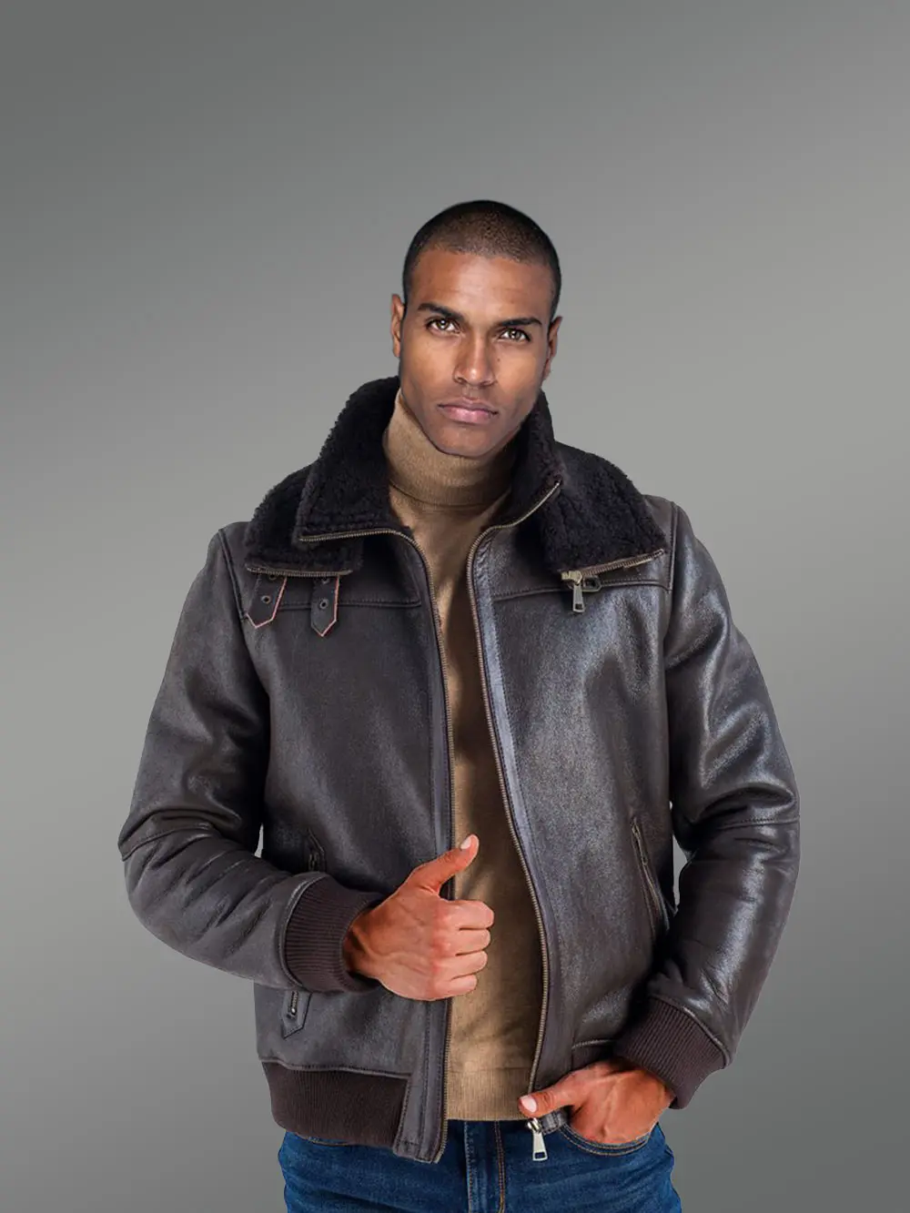 Men’s Stylish Shearling Jacket is a Classy and Elegant Winter Outfit