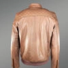 Men’s Taupe Regular Moto Look Bomber Jacket