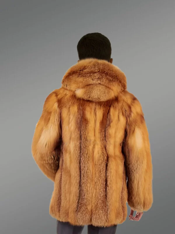Fox Fur Coat with Hood and Collar – A Perfect Winter Outfit - Image 6