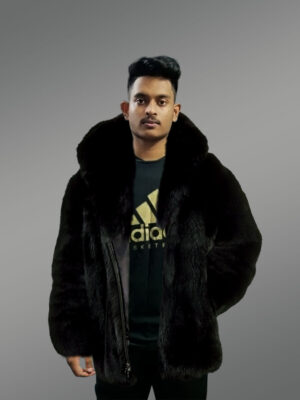 Mens Oversized Fox Fur Coat Makes One Look Chic
