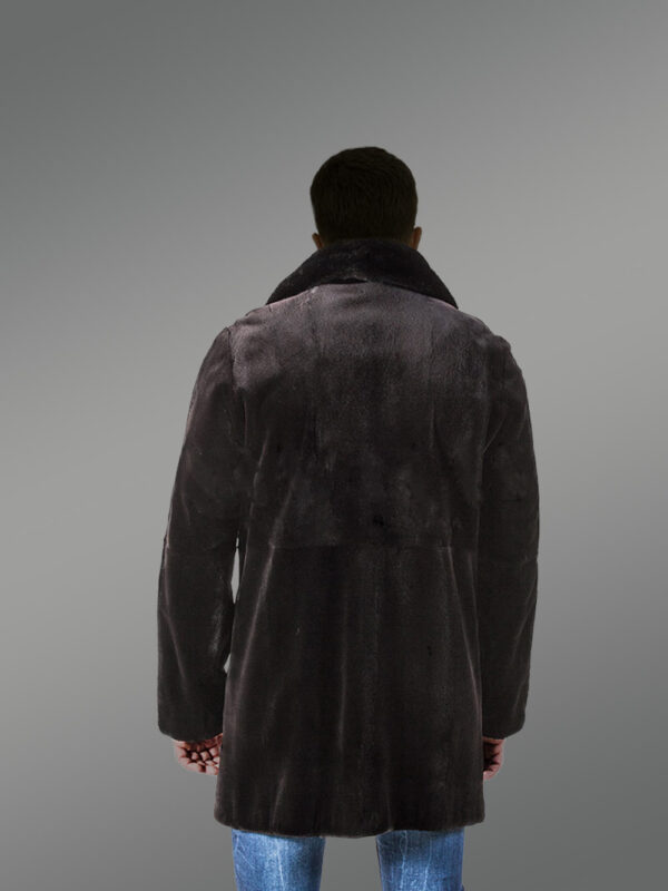 Mink Fur Jacket with English Collar - Image 3