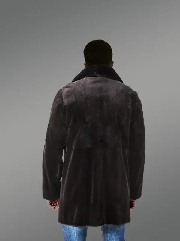 Mink Fur Jacket with English Collar - Image 3