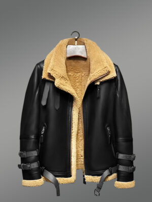 Authentic Shearling Jacket in Black