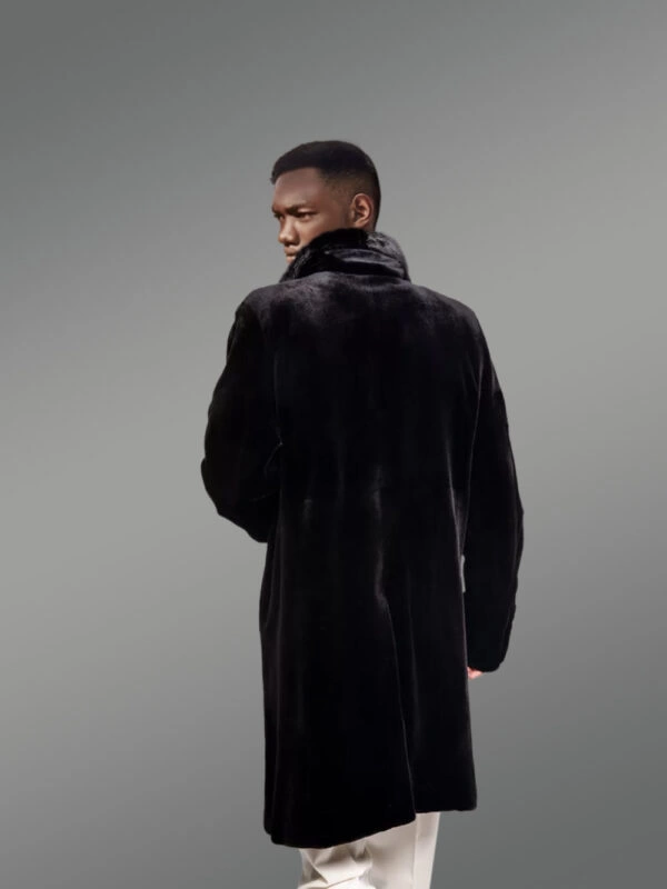 Sheared Mink Fur Coat for Men - Image 5