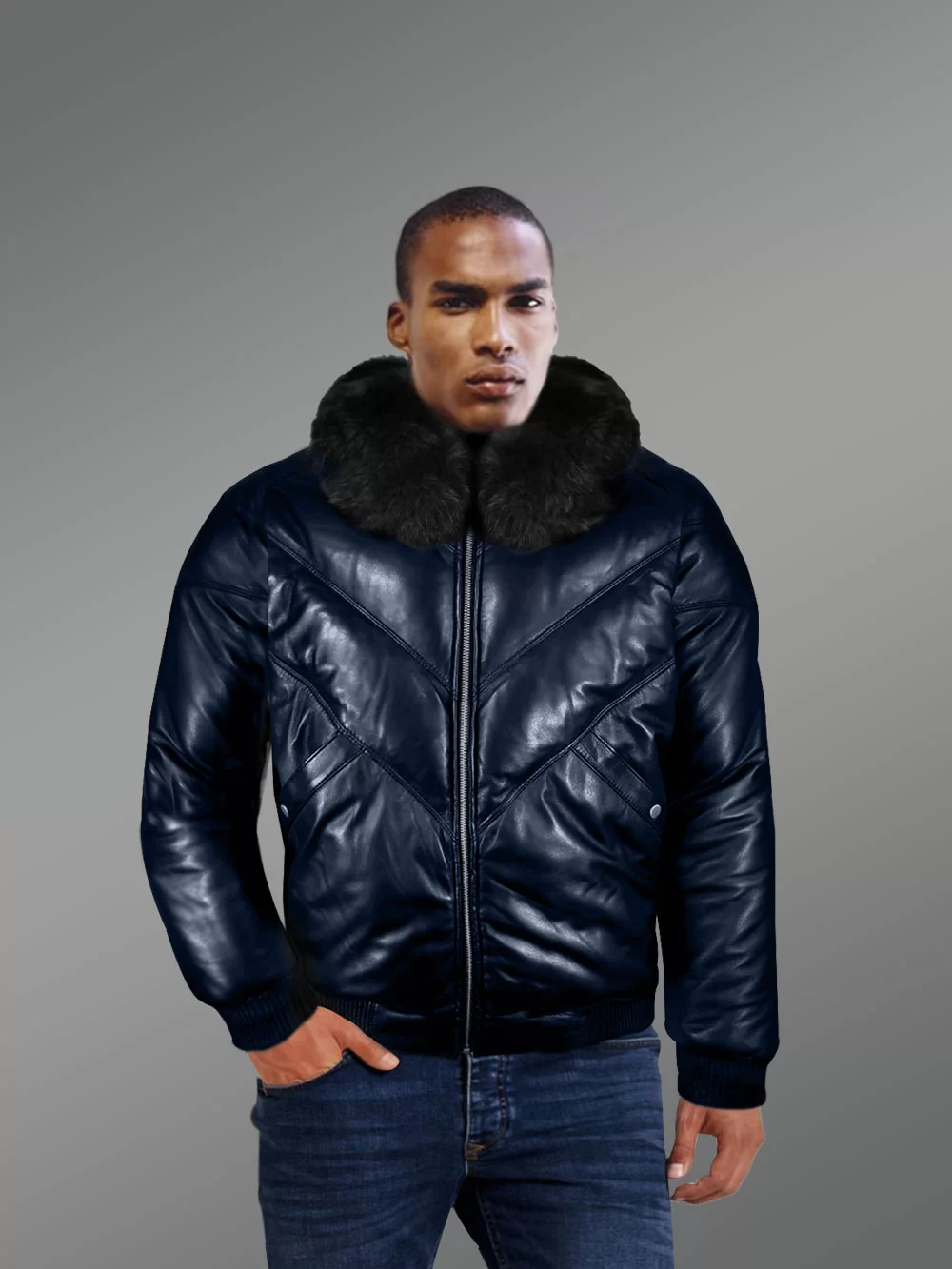 V Bomber Jacket for Men Double Goose V Bomber Jacket Furrik