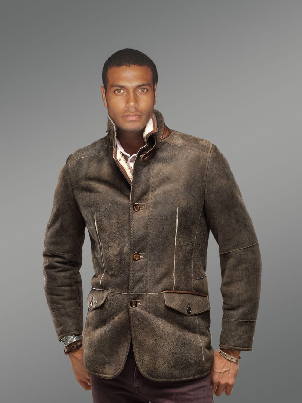 Ultra Warm Vintage Shearling Coat
