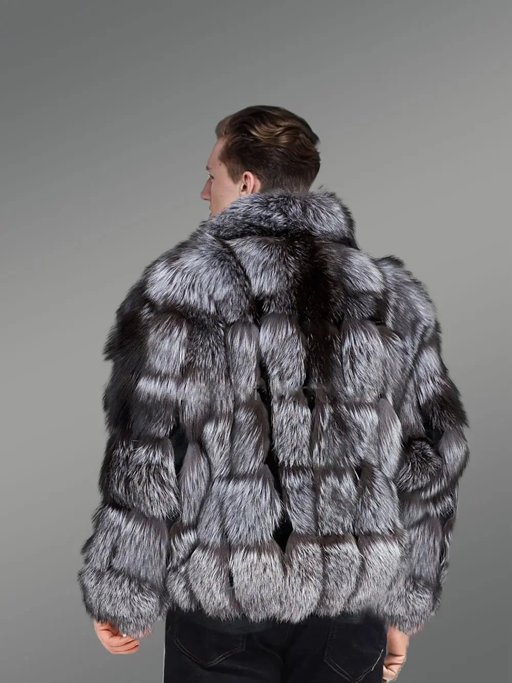 Mens Silver Fox Fur Coat – Classy And Comfortable - Image 4