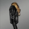 Leather Moto Jacket with Fur