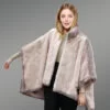 Appealing mink fur capes for elegant ladies
