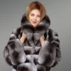 Authentic and Real Chinchilla Fur Bomber furrik (4)