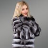 Authentic and Real Chinchilla Fur Bomber furrik (7)