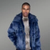 Authentic fur coats in black for tasteful and stylish men